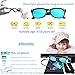 FaerieKing Kids Sunglasses For Kids Polarized Sunglasses Girls Child Boys Age 3-10 (Rubberized Blue|Polarized Ice Blue)