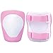 Child Kids Protective Gear Set,Knee and Elbow Pads with Wrist Guards Toddler for Multi-sports Cycling ,Bike,Rollerblading, Skating, Volleyball (Pink)
