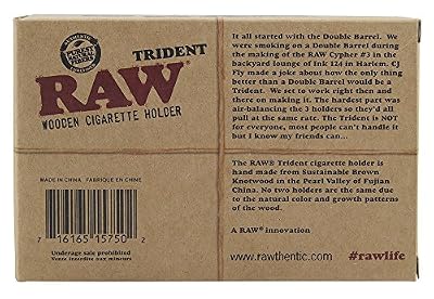 RAW Trident Wooden Cigarette Holder (Limited Edition)