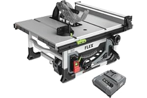 FLEX 24V Brushless Cordless 10-Inch Table Saw Kit with 10.0Ah Stacked Lithium Battery and 280W Rapid Charger - FX7221-1J