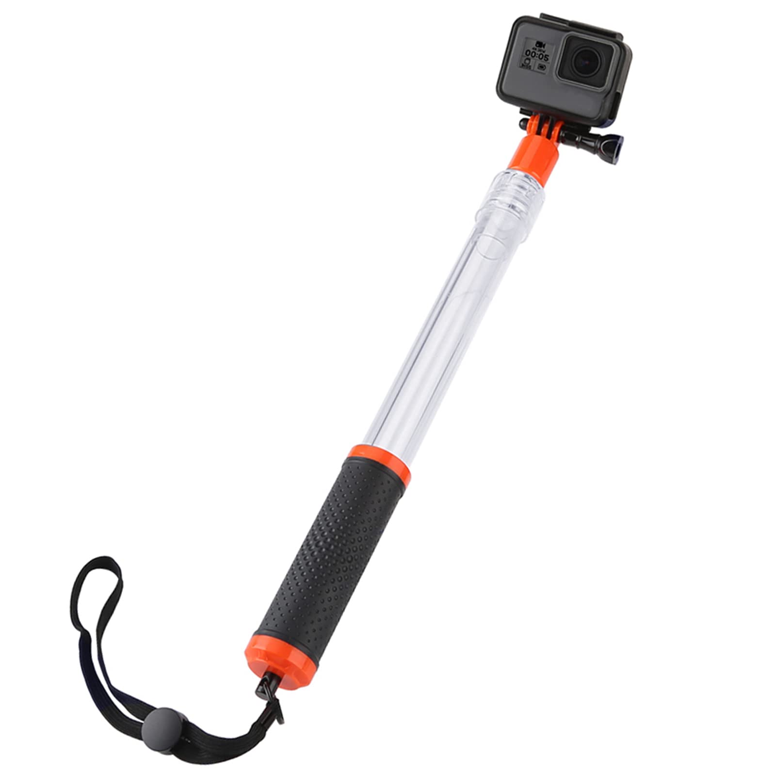 TELESIN Waterproof Transparent Floating Monopod Extendable Selfie Stick for GoPro Hero 9/8/7/6/5/4 Osmo Action Insta360