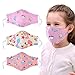 Dust Mask for Kids,Aniwon 3 Pcs PM2.5 Kids Mouth Face Mask with 6 Pcs Activated Carbon Filter Insert,Washable Cute Cotton Mouth Mask with Adjustable Straps (Pink)