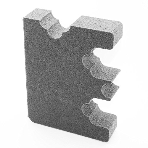 Three Gun Foam Rack - 2 Optical Scopes 1 Without Optics- Rifle Barrel Rest Magnetic Strip - Gun Storage - Weapon Rack Gun Safe Free Standing - Gun Rack Pegboard - Gift Man