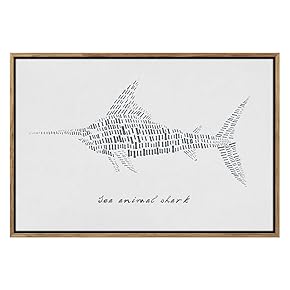 SIGNWIN Framed Canvas Print Wall Art Large Swordfish...