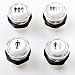Easyget 5V LED Illuminated Arcade Start Player Buttons Kit 1P / 2P / 3P / 4P Start Player Button Kit For MAME / JAMMA / Fighting Games / Boxing Games