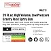 Thunder Hardware High Volume Low Pressure Gravity Feed Spray Gun, 20 oz