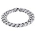 Trendsmax Mens Boys Chain Cut Cuban Curb Polished Link 316L Stainless Steel Bracelet 10inch