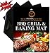 LukaPito Grill Mat for BBQ,Set of 3,Baking & Cooking–Durable & 100% Non-Stick,FDA Approved PFOA Free, Eco Friendly Material-Heat Resistant, Works of Gas, Charcoal Electric Grill and More-15.75X13 inch