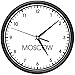 MOSCOW TIME Wall Clock world time zone clock office business