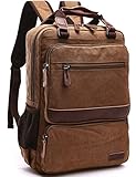 Aidonger Vintage Canvas School bag Laptop Backpack