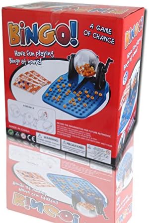 Fashion Fun Economy Cage Bingo Lotto Game Set Gift for Birthday Party, Family Game, Christmas, 48 Cards,90 Numbers
