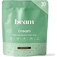 Beam Dream Sleep Powder, Natural Sleep Aid and Magnesium Hot Cocoa Drink for Adults, Calming Sleep Supplement with Apigenin, Nighttime Sleep Drink Powder, Third Party Tested Supplement, 30 Servings