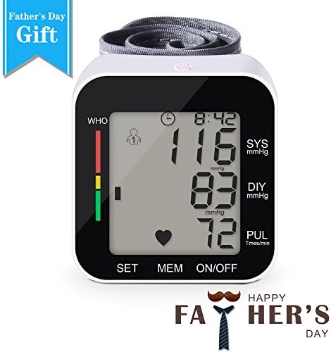 Wrist Blood Pressure Monitor - FDA Approved Fully Automatic BP with Irregular Heartbeat Monitoring, Adjustable Wrist Cuff and Portable Case Perfect for Health Monitoring