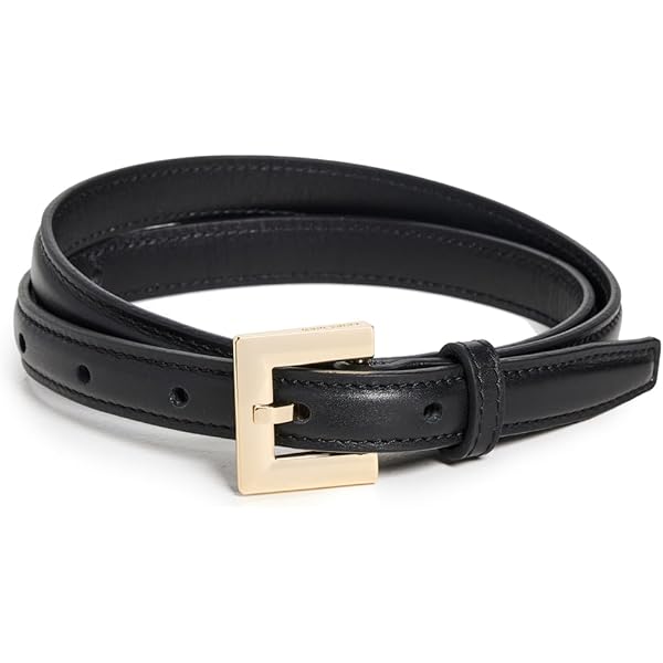 ANINE BING Women's Signature Link Belt, Black, XS-S at