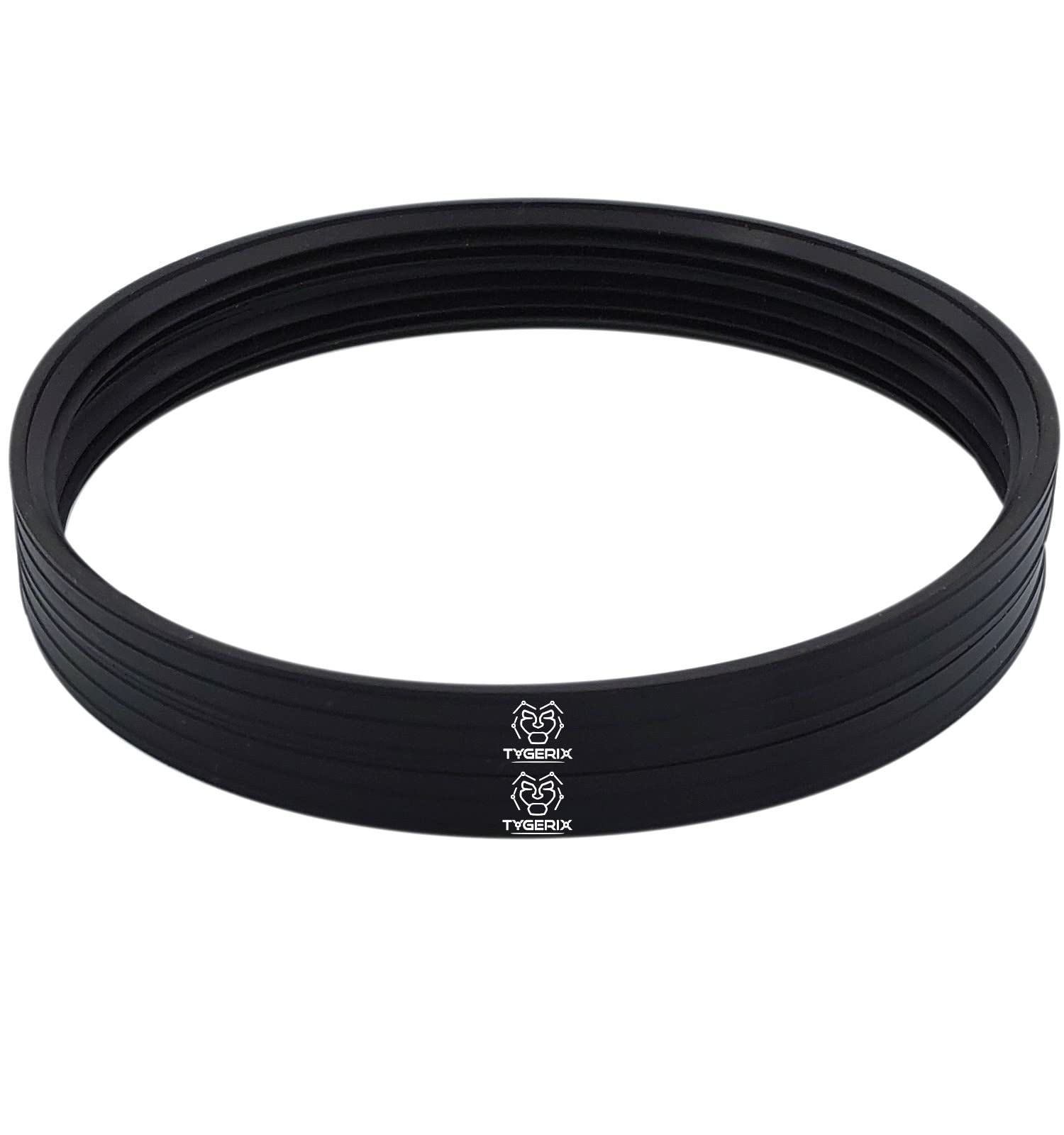 TYGERIX® Set of 2 Silicone Gaskets DN 160 mm (6.3 inch) Diameter for Flues | 9 mm (0.35 inch) Height | Triple Lip Certified | Exceptional Heat Resistance | Perfect Adhesion