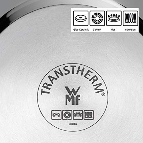 Diadem Plus Kochtopf Induktion 24 cm – 6,5 l großer Fleischtopf aus Cromargan Edelstahl mit Glasdeckel, hohem Rand, spülmaschinenfest, langlebig und unbeschichtet für gesunde, leckere Mahlzeiten