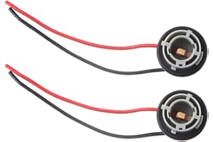 GLL Standard 1156 LED Bulbs Socket Holder Auto Car Plastic Waterproof Turn Signal Tail Stop Rear Brake Light Base Harness Plugs Connectors Pre-wired Wiring Sockets