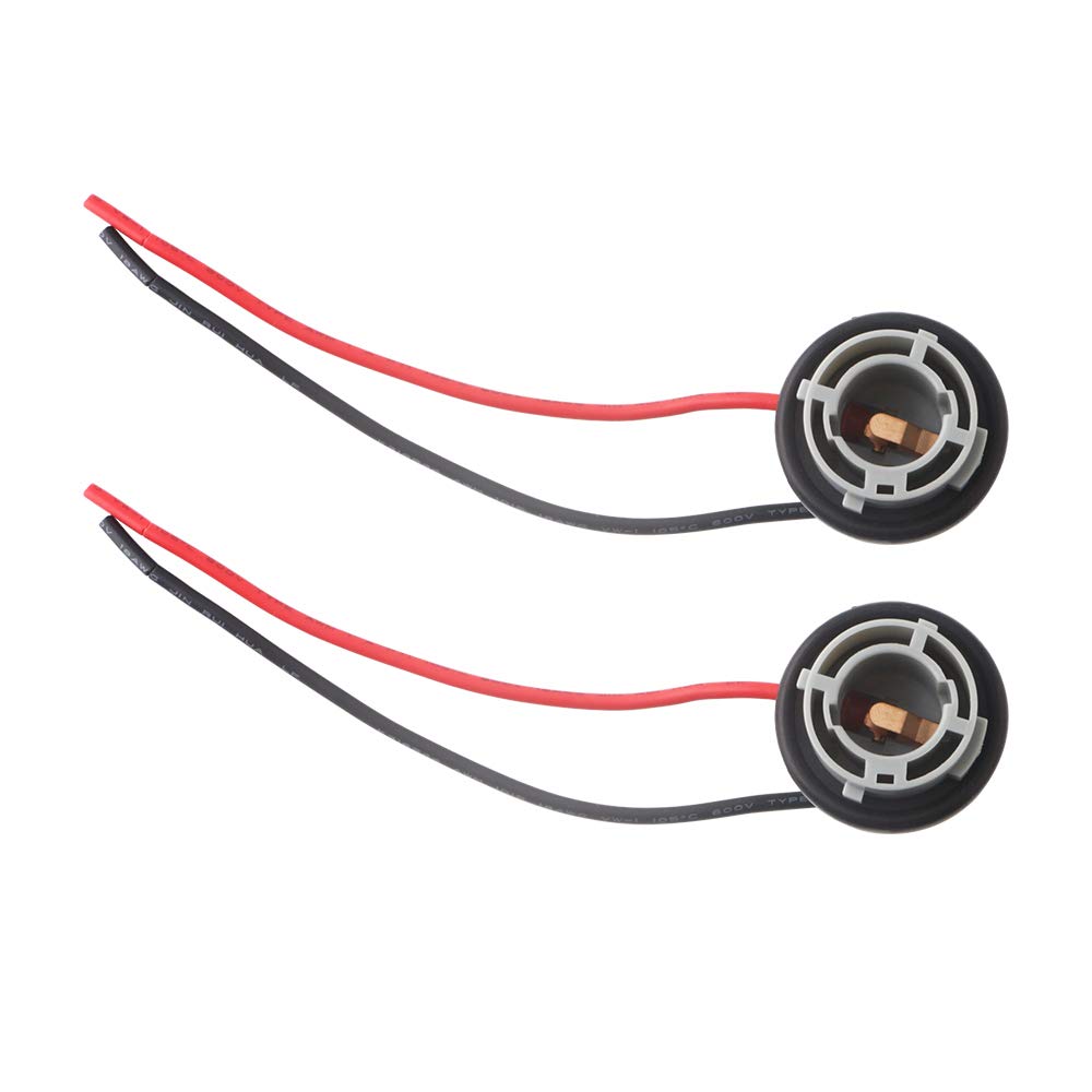 Photo 1 of Standard 1156 LED Bulbs Socket Holder Auto Car Plastic Waterproof Turn Signal Tail Stop Rear Brake Light Base Harness Plugs Connectors Pre-wired Wiring Sockets