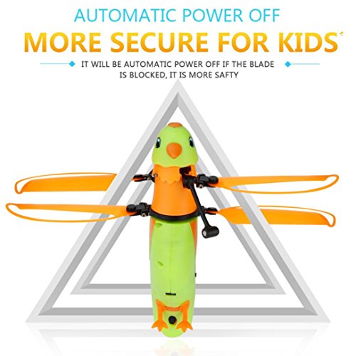 Besde Toy | Helicopter |Induction Bird | Sound Flying Toy Gift | LED Barking |Sensing ToyToy (green, Induction Birdie) - Thumbnail 3