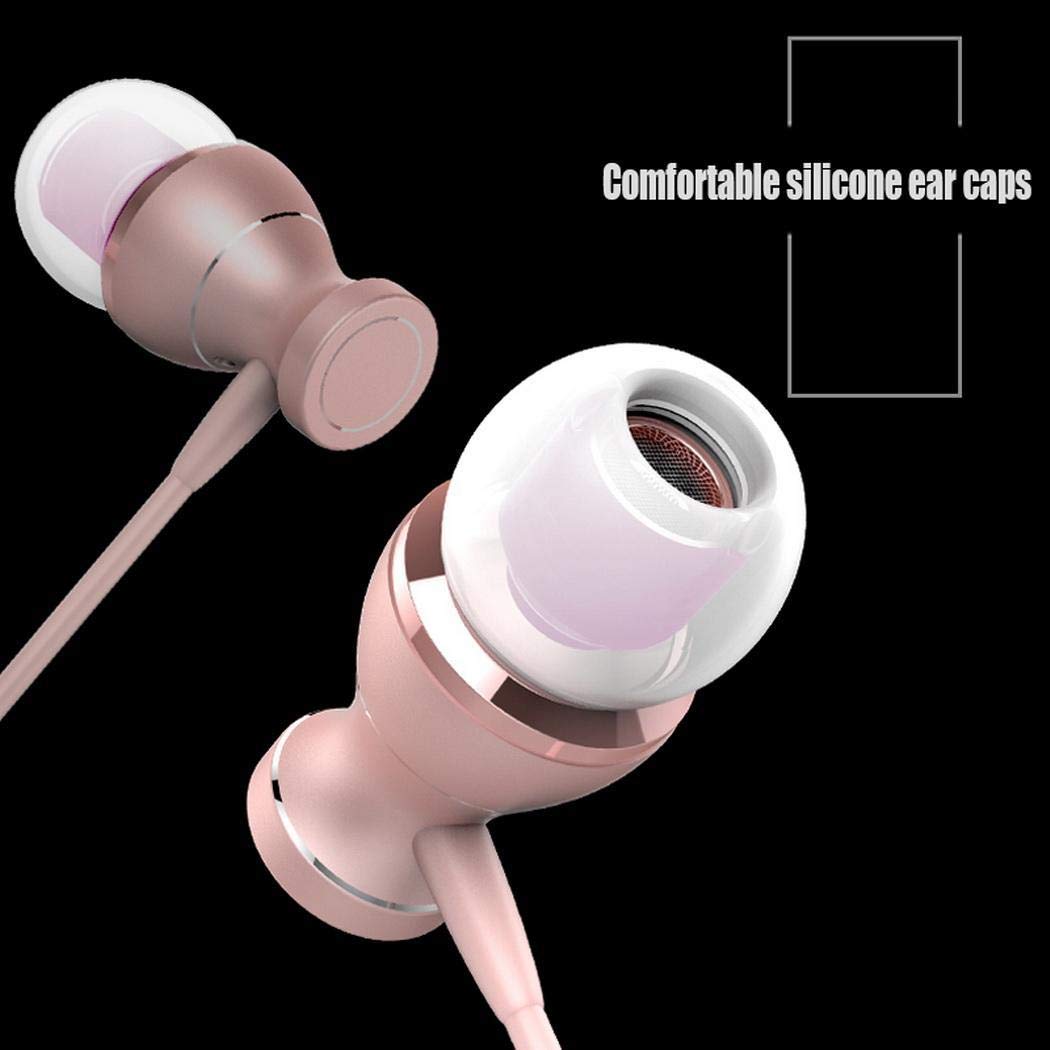 Chiak Fashion 3.5 mm Metal in-Ear Earphones with Microphone Wire Control General Earplugs Virtual Reality Headsets