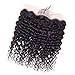 Brazilian Virgin Deep Wave Hair Bundles With Frontal 9A Grade 100% Unprocessed Deep Curly Human hair 3 Bundles With 13X4 Lace Frontal Closure Free Part … (18 20 22+16frontal)