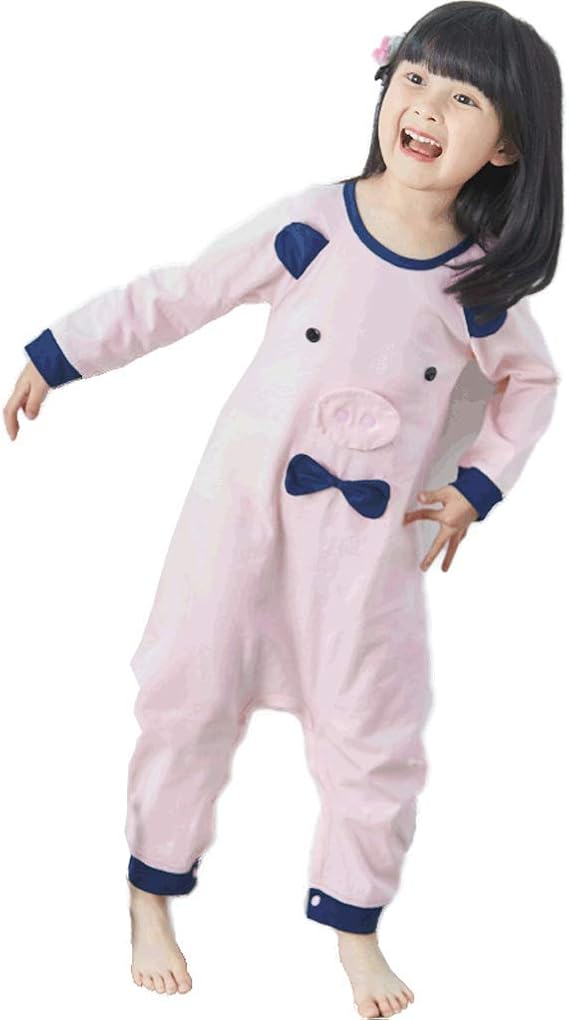 Amazon Co Jp ガールズパジャマワンピースパジャマ子供用ピンクパジャマロングスリーブワンピースパジャマ冬パジャマ服綿素材年齢1 11 Size Pink 1cm 服 ファッション小物