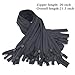 25pcs Nylon Invisible Zippers for Dresses, Skirts, Pillows, Sewing Craft (20 inch, Black)