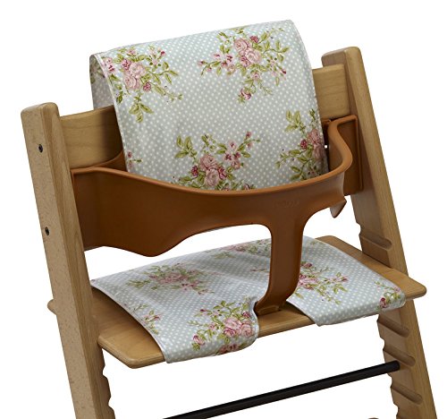 Hochstuhlkissen Abwischbar Wachstuch (Jahrgang Blumen)