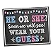 Katie Doodle Baby Gender Reveal Party Supplies Kit [51 Piece Set] Decorations Games Boy or Girl Photo Props Centerpiece | Includes: 50 Team-Boy Team-Girl Stickers & 1 Sign (8x10),