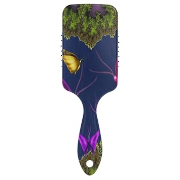 Amazon Com Women Girls Hairbrush Butterflies Spring Summer