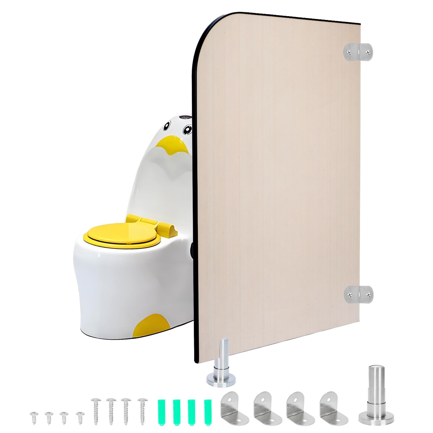 Photo 1 of Kindergarten Urinal Partition,Kindergarten Toilet Protection Divider,Wall-Mounted Urinal Screen Toilet Partition for Schools, Kindergartens, Public Places, Shopping Malls