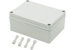 Zulkit Junction Box ABS Plastic Dustproof Waterproof IP67 Junction Boxes Universal Electrical Project Enclosure DIY Electroni