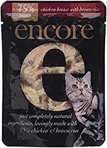 Encore Cat Food Chicken and Brown Rice 70 g (Pack of 8)