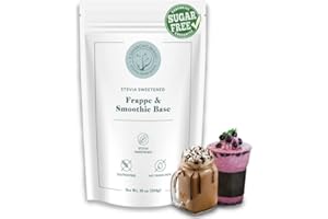 5 SPARROWS BRAND STEVIA DRINK MIXES 5 SPARROWS Sugar-Free Frappe, Milkshake and Smoothie Base- Stevia, Diabetic Friendly, Low FODMAP - No Sugar Frappe, 10 oz