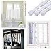 Si Tong 8 Pack Tension Rods,Spring Curtain Rods Window Rods for Kitchen Window Bathroom (28