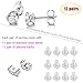 LOYALLOOK 12 Pairs Stainless Steel Round Cubic Zirconia Diamond Birthstone Stud Earrings for Women 4mm