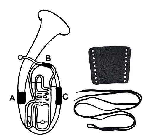 GEWA Handschutz Leder, Waldhorn, Schnuerverschluss