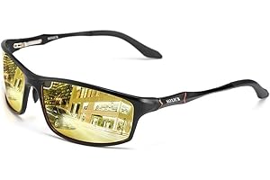 SOXICK Night Vision Glasses for Driving, Night Driving Glasses for Men, Polarized Sunglasses Anti Glare Glasses
