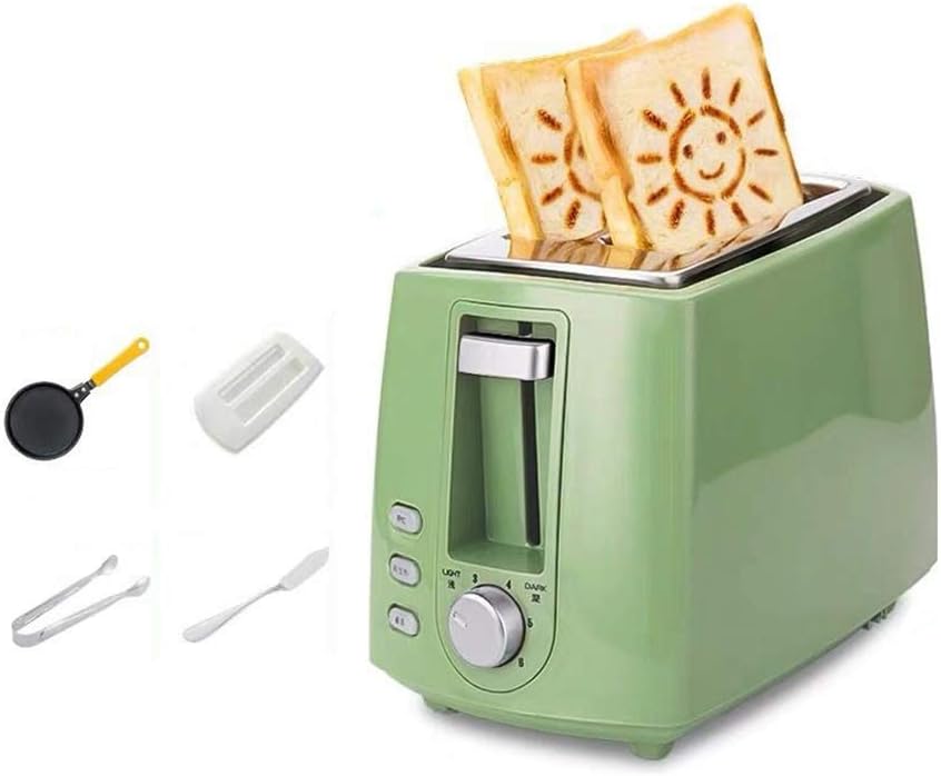 2-Slice Stainless Steel Toasters, With Cancel/Reheat/Defrost Function, 6 Browning Settings, Compact Small Toaster For Bread Waffles