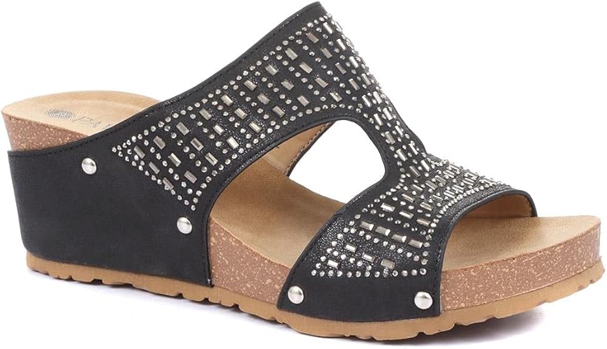 Pavers Embellished Wedge Heel Sandals 317 960 Amazon.co.uk Shoes & Bags