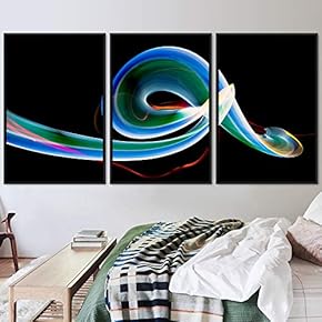 signwin 3 Piece Framed Canvas Wall Art Abstract...