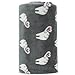 Blanket Throw Cute Dreaming Elephant Pattern Grey Background Soft Lightweight Coral Fleece for Baby 50 X 60in