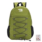 25L/30L/35L SOMISS Water Resistant Lightweight Packable Foldable Daypack Backpack (25L, ARMY GREEN)