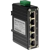 Mini 5-Port Gigabit Industrial Switch, DIN/Wall Mount, -40~167&deg;F, 10Gbps