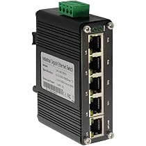 Amazon.com: Mini Industrial 5-Port Gigabit Ethernet Switch ...