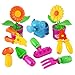 Liberty Imports Little Garden Tools 9-Piece Kids Gardening Set with Flower Pots, Watering Can, Rake, Shovel, Hoe, and Trowel
