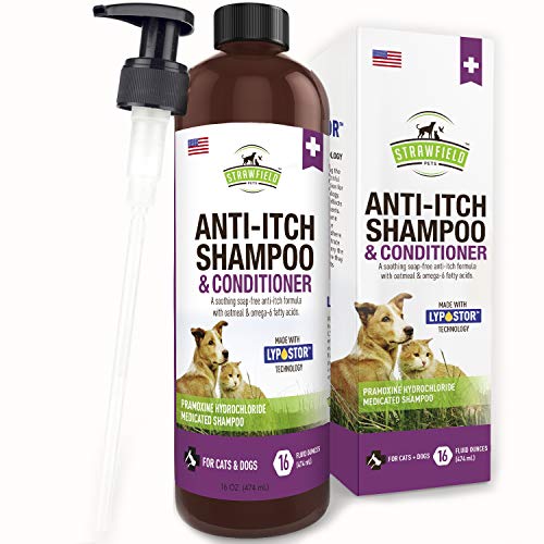 Anti Itch Dog Shampoo for Dry Itchy Skin 16 oz Medicated