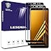 Samsung Galaxy A8 2018 Screen Protector(2 Pack),Lesenda[ HD Clear][Full Coverage][2.5D Curved Edge] [9H Hardness ][Scratch Free ] Tempered Glass Screen Protector for Samsung Galaxy A8 2018 (Black)