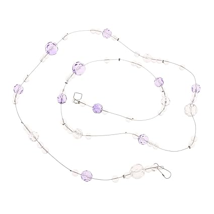 Homyl 5pcs Crystal Garland Door Curtain Bead Curtain Diy Beads