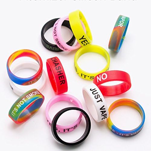 Silicone Rubber Tank Band Ring Bumper Case For TFV8 Big Baby Non-slip Bands 5-pack Mix color
